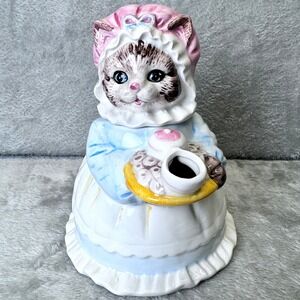 Heritage Mint Kitten Teapot Figurine Decorative Cottagecore Cat Collectible